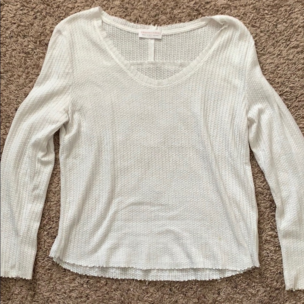 White Waffle Knot Thermal - Dottie Couture